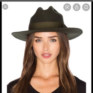 Brixton hat tara fedora nwt medium moss green